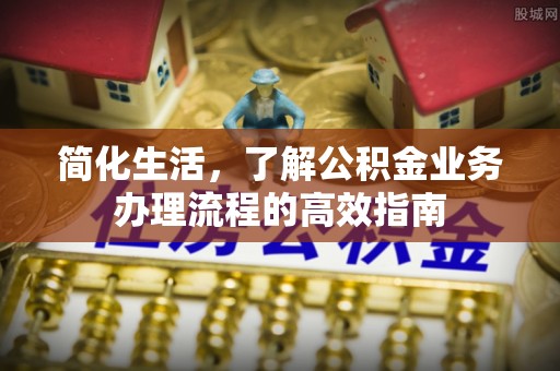 普兰简化生活，了解公积金业务办理流程的高效指南